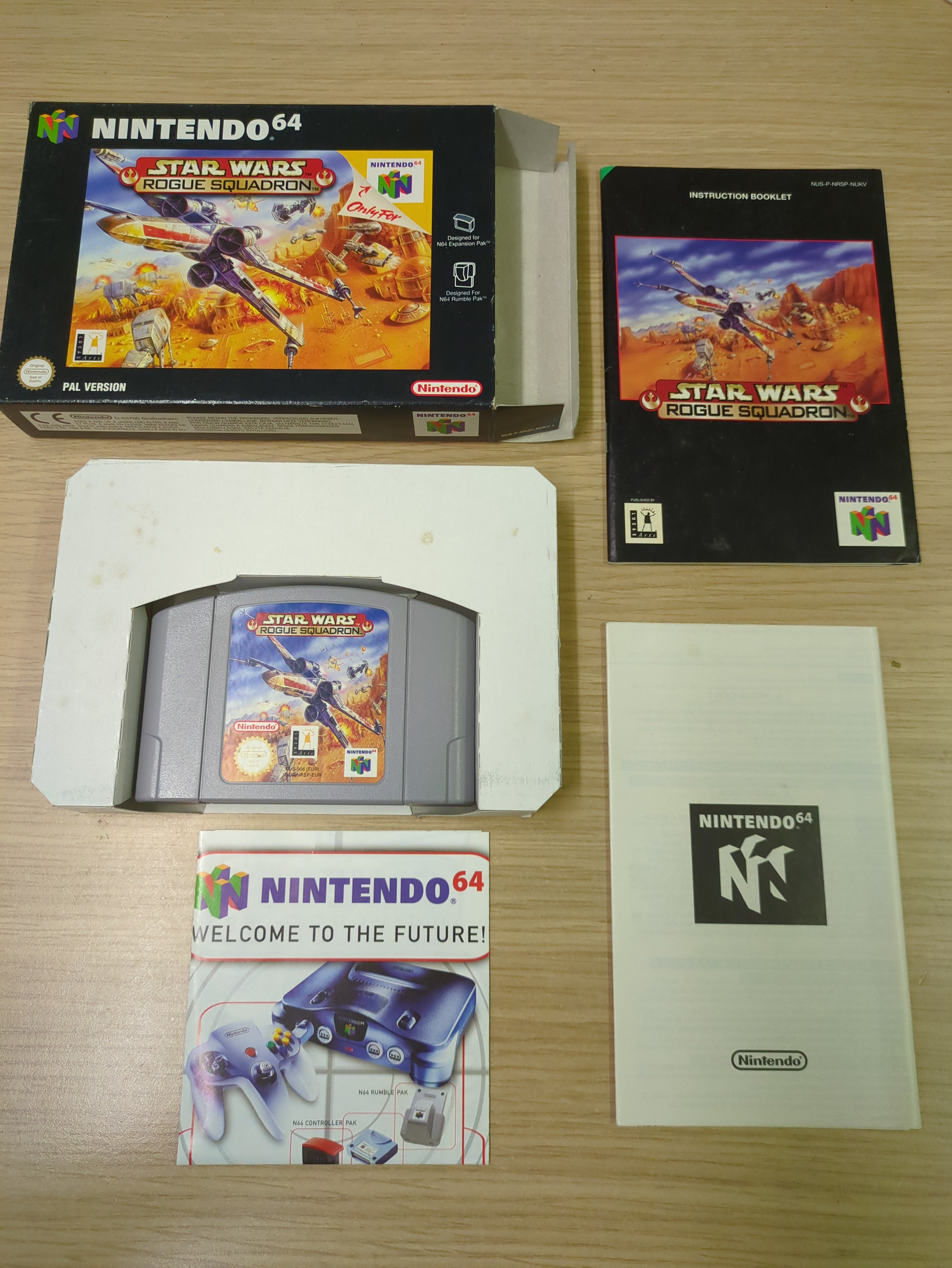 Star Wars Rogue Squadron Nintendo N64 game Star Wars Rogue Squadron Nintendo N64 game